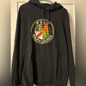 Polo Ralph Lauren Downhill Skier Cookie Crest‎ Hoodie Size L